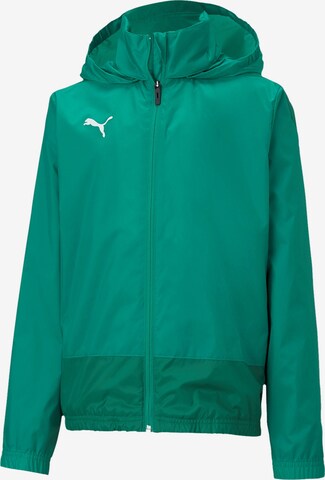 PUMA Athletic Jacket in Green: front