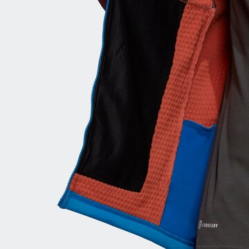 ADIDAS TERREX Athletic Fleece Jacket 'Tech Flooce' in Brown