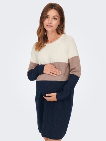 Only Maternity Gebreide jurk in Gemengde kleuren