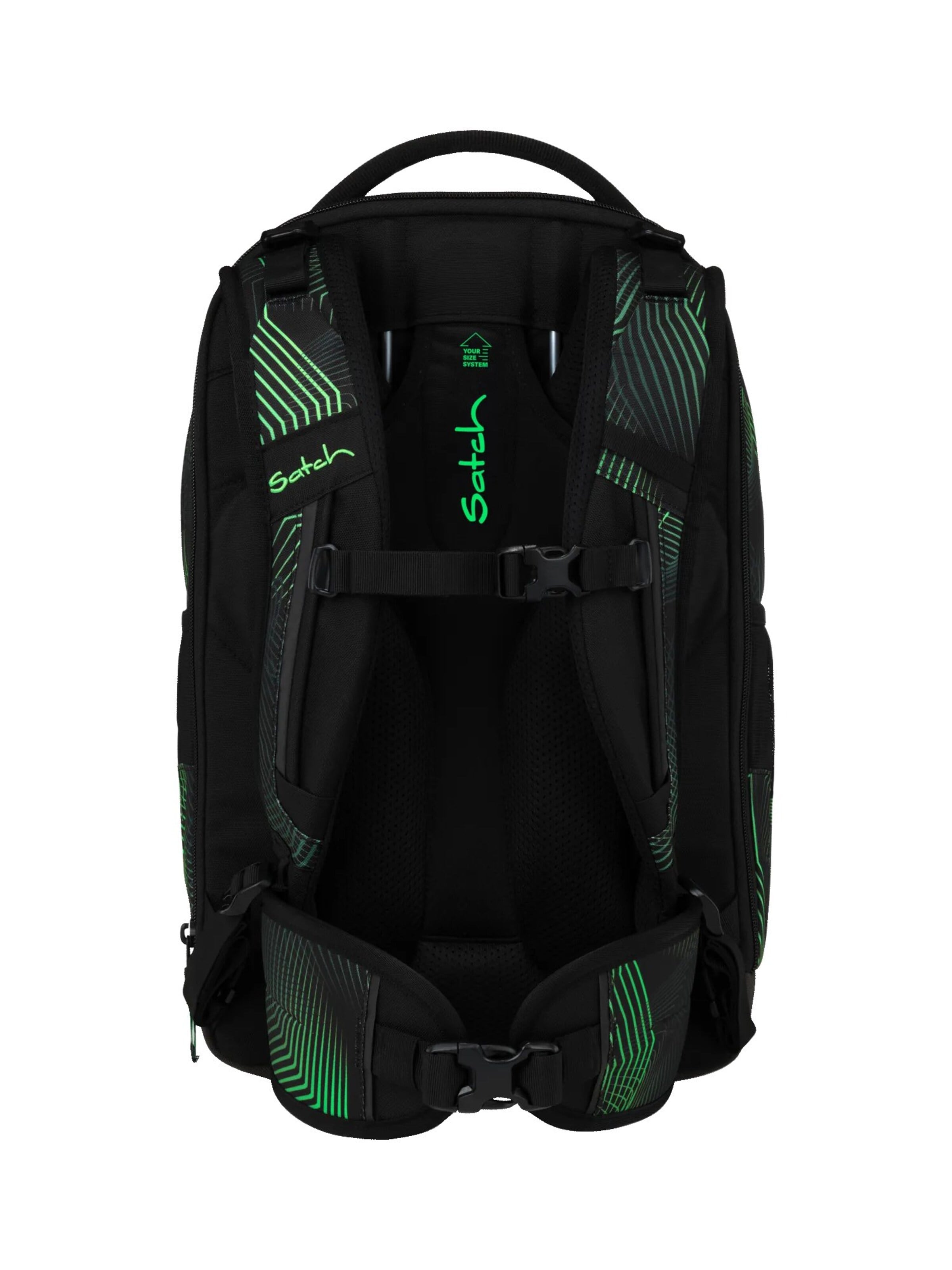 Satch Backpack 'Schulrucksack match plus' in Green