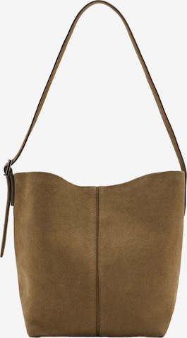 MANGO Shopper 'Carnaby' in Braun: Vorderseite