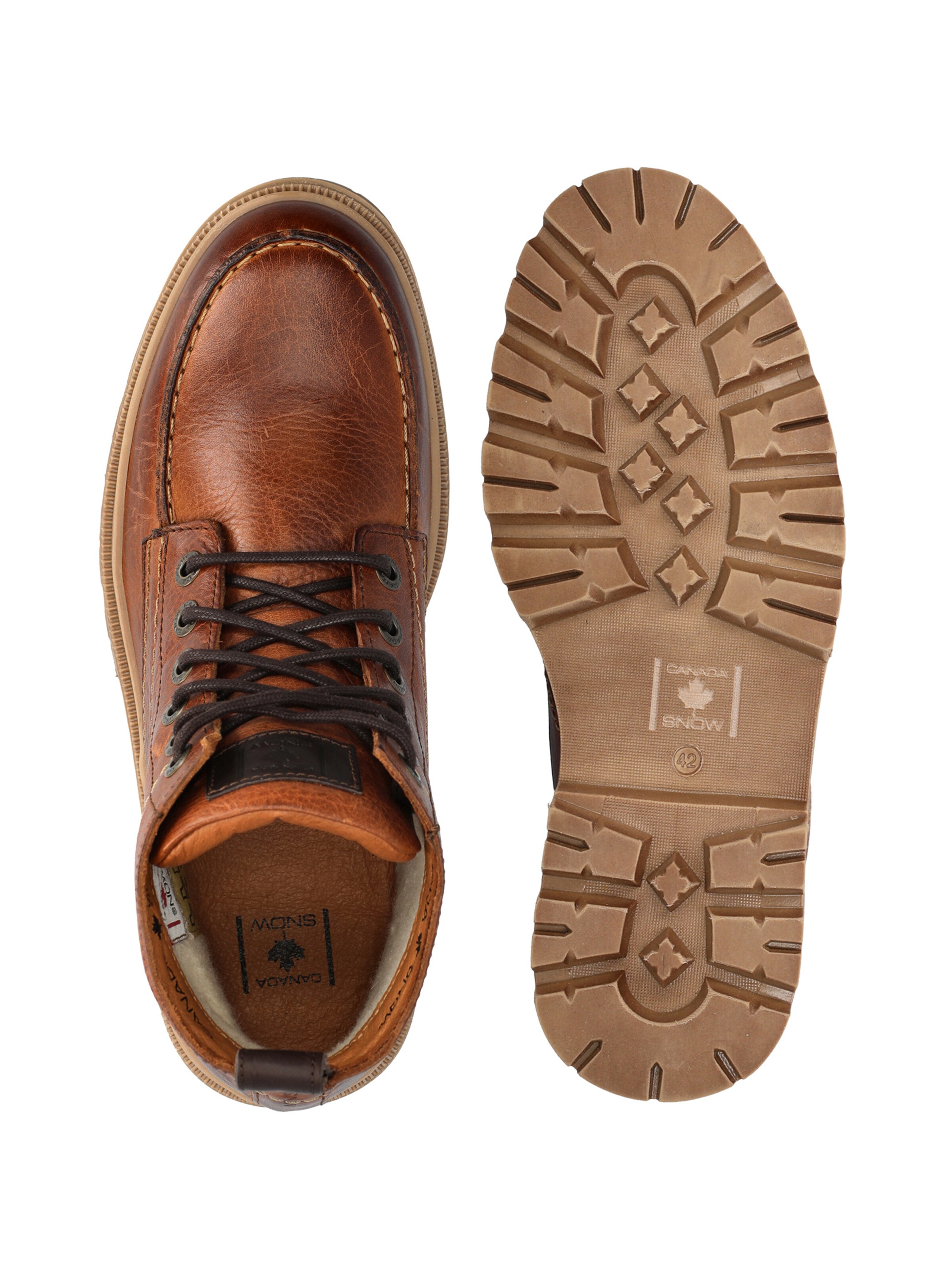 CANADA SNOW Lace-up boots 'MOUNT HEKTOR' in Brown