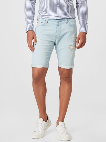 HOLLISTER Slimfit Shorts in Blau: predná strana