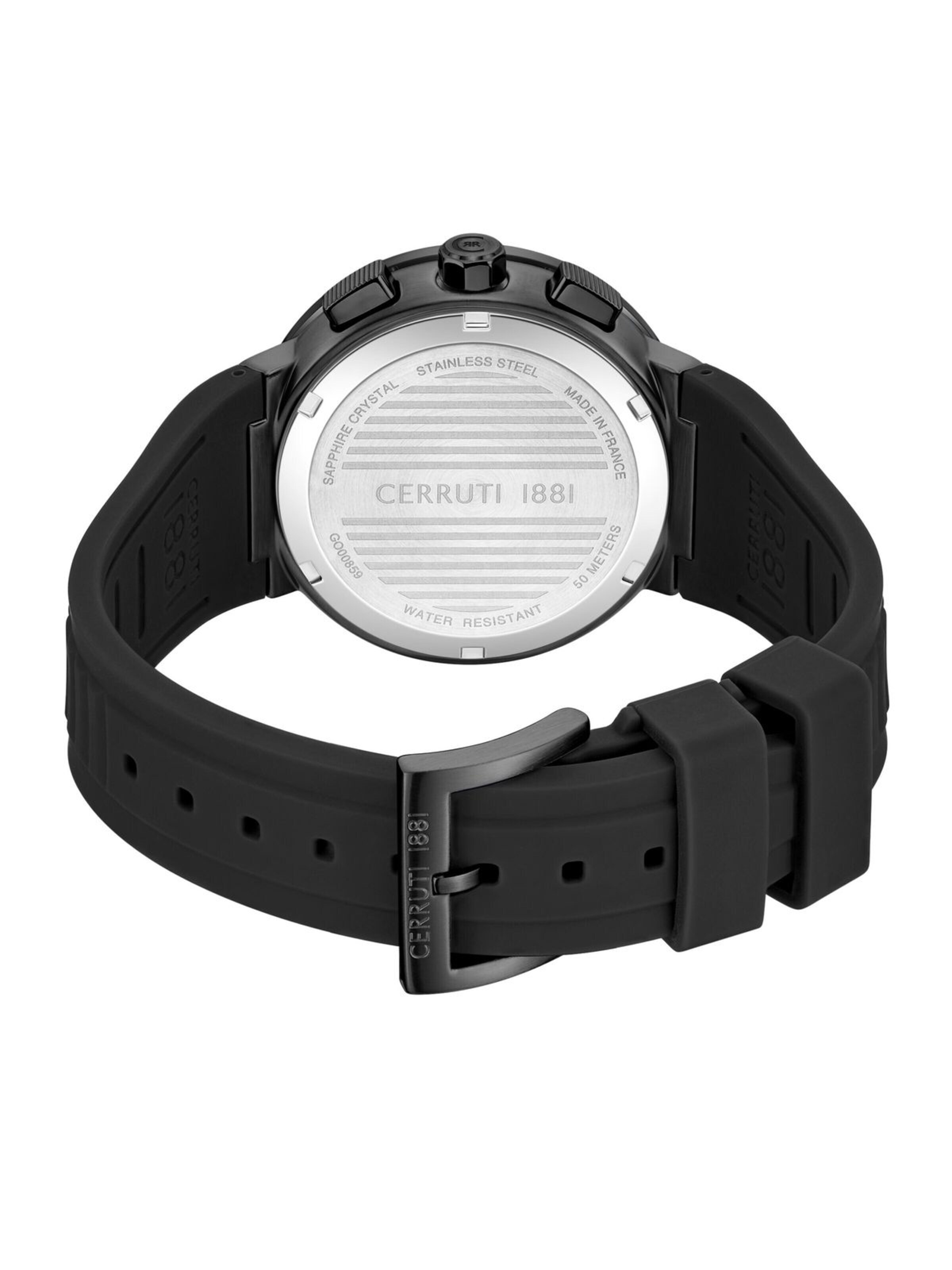Montre à affichage analogique 'Filiano' CERRUTI 1881 en noir