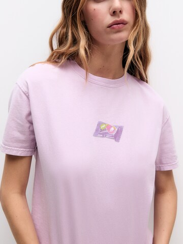 Pull&Bear Koszulka w kolorze fioletowy