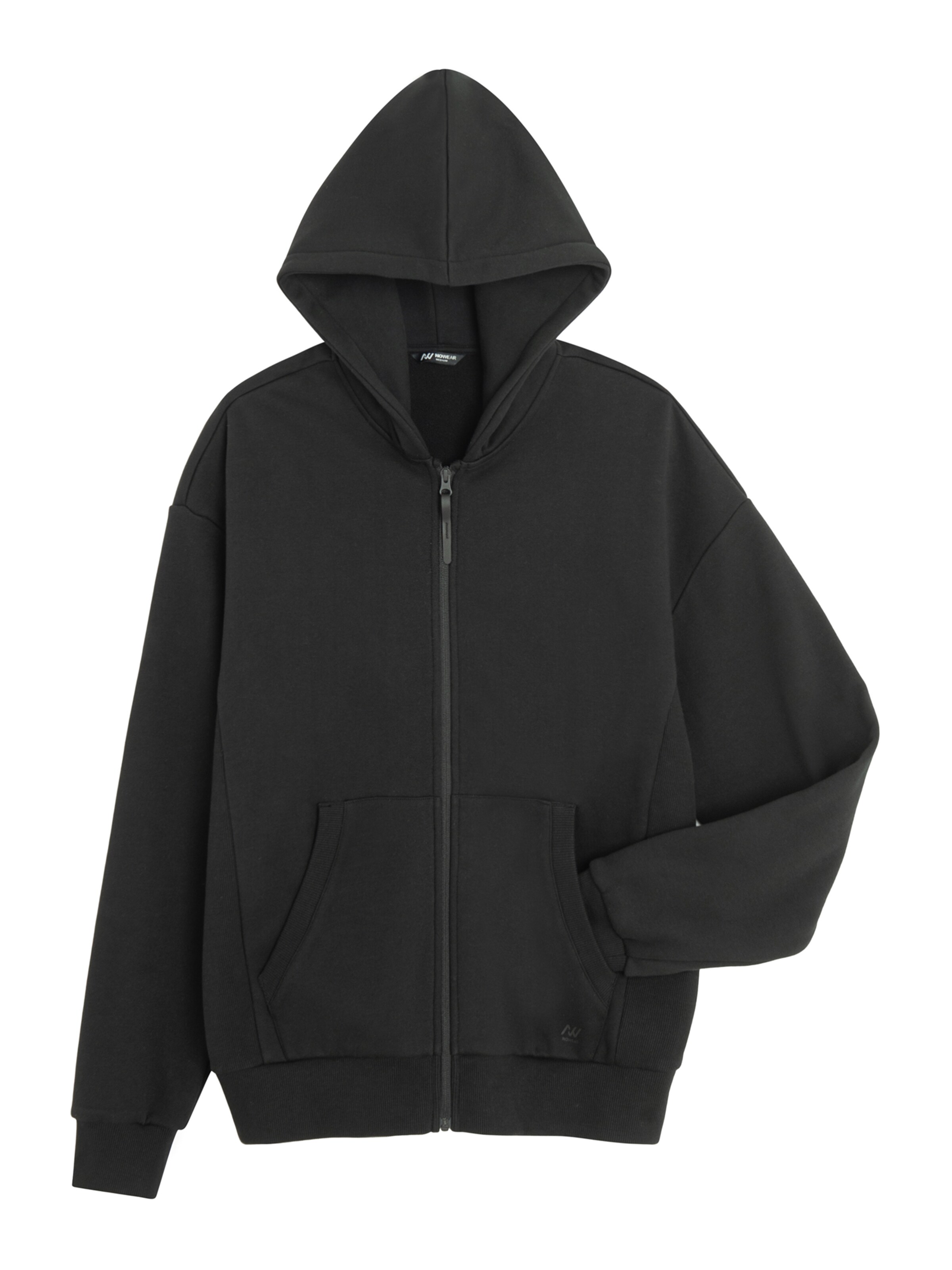 Giacca di felpa di NoWear in nero: frontale