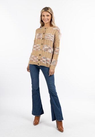 usha FESTIVAL Knit Cardigan in Beige