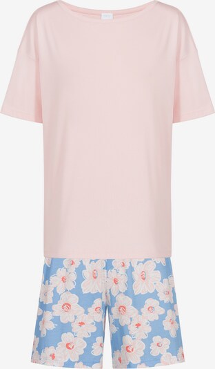 Mey Pyjama 'Serie Caja' in blau / orange / rosa, Produktansicht
