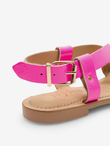 Ivylee Copenhagen Sandale 'Laura Patent' in Pink