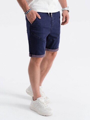 Ombre Regular Shorts in Blau