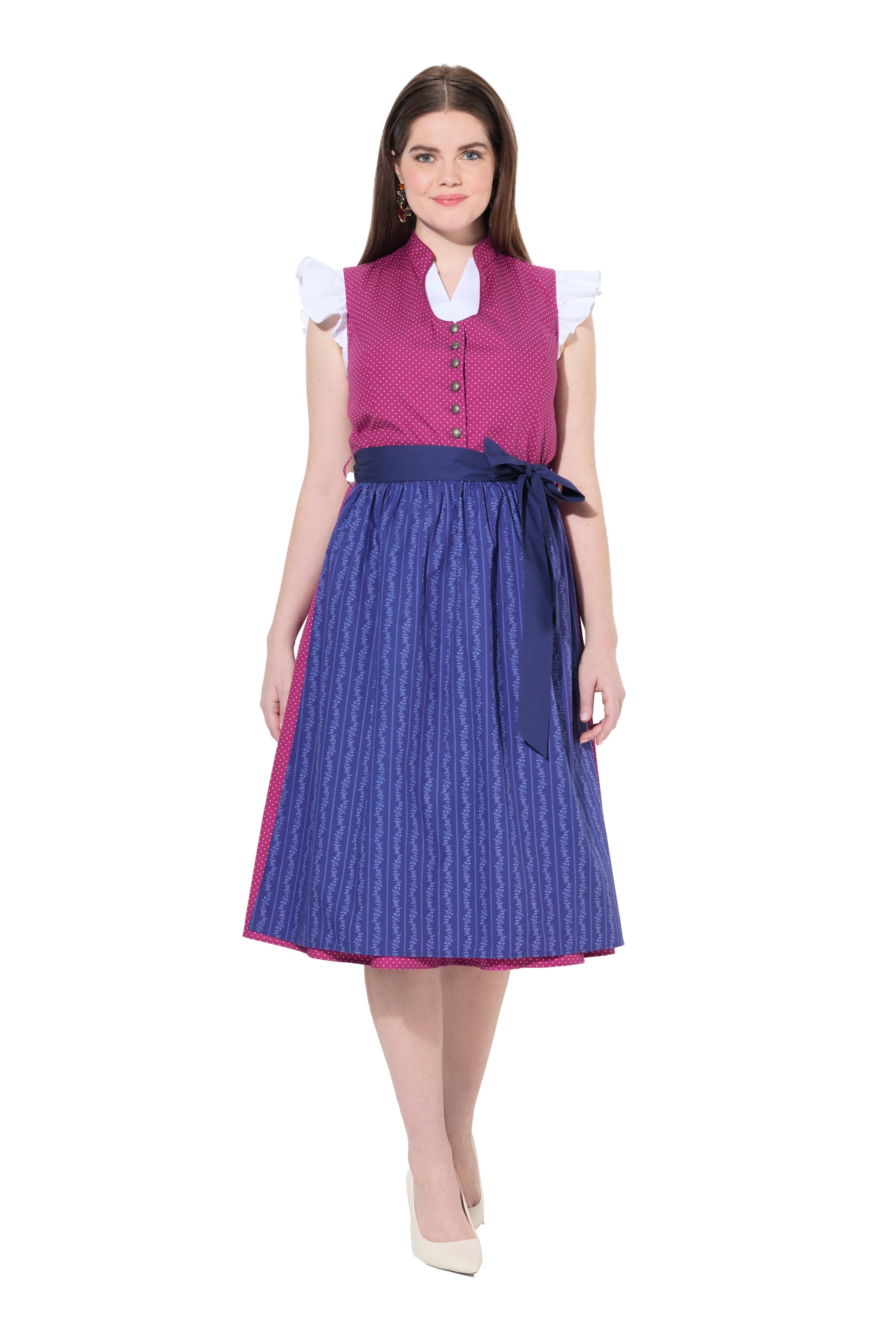 Dirndl Ulla Popken en mélange de couleurs : devant