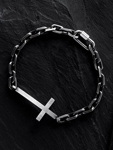 REYTEL Bracelet 'STRENGTH OF FAITH' in Silver: front