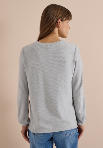CECIL Pullover mit Rundhals und Struktur in Grau