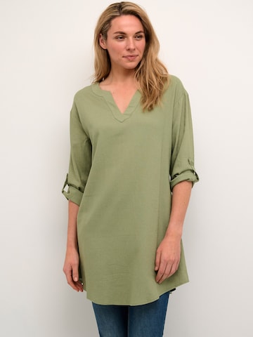 Cream Tunic 'Venta' in Green: front