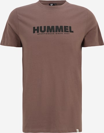 Hummel - Camisa funcionais 'Legacy' em cinzento: frente