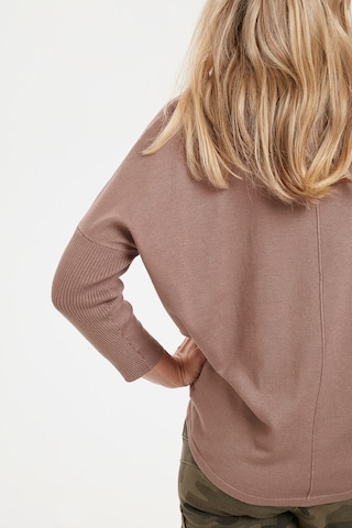 SAINT TROPEZ Sweater 'Mila' in Brown