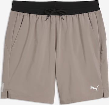 PUMA Sportbroek 'PWRTRAIN 7' in Grijs: voorkant