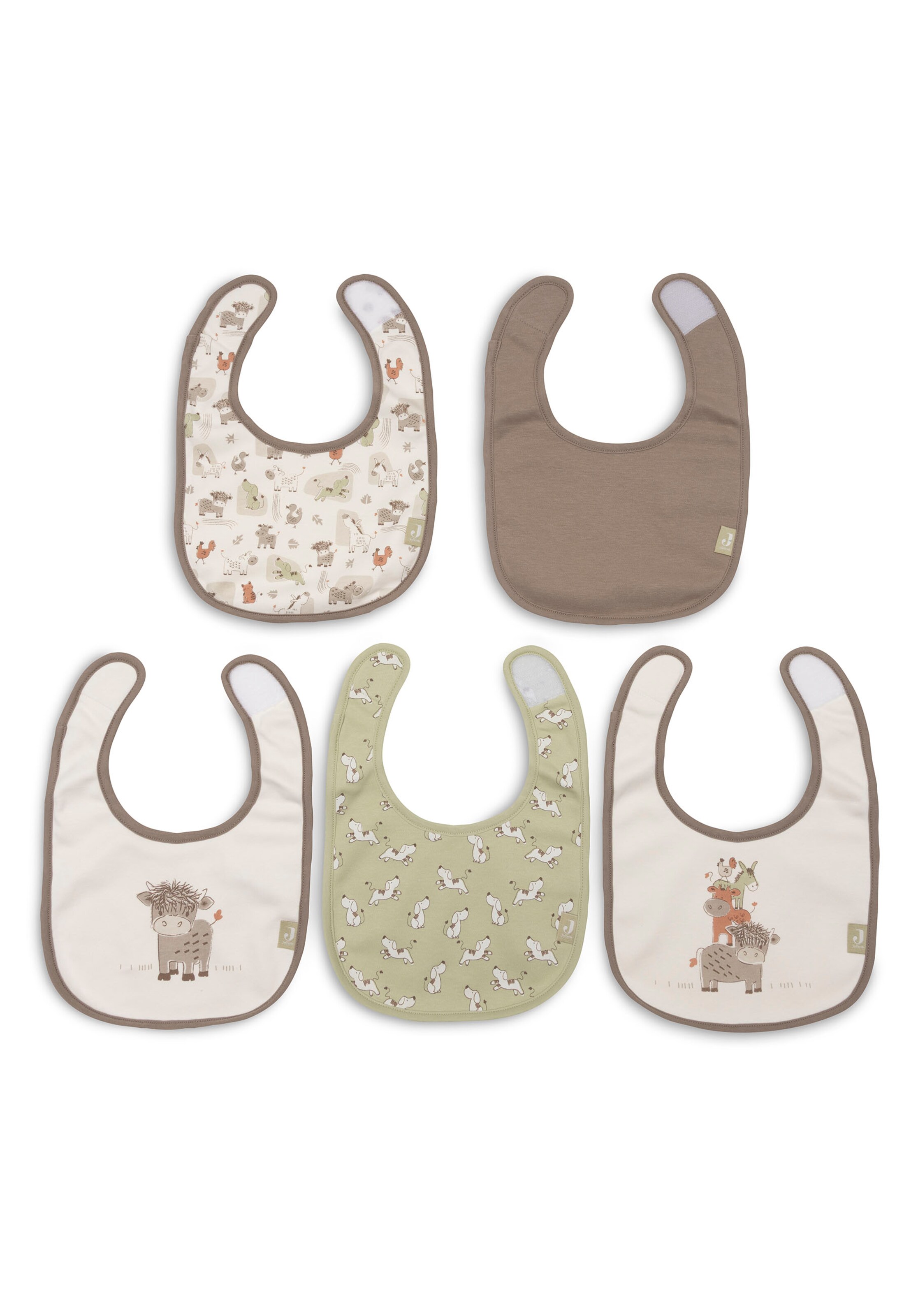 Jollein Bib in Mixed colours: front