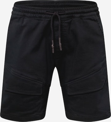 JACK & JONES - Pantalón cargo 'Gus' en negro: frente