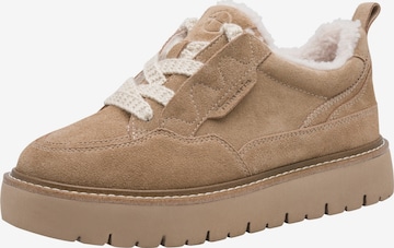 Tamaris Platform trainers in Brown: front