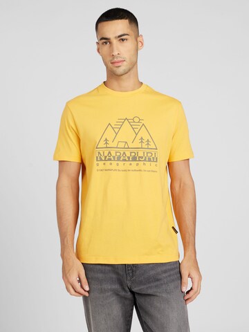 NAPAPIJRI Shirt 'FABER' in Yellow: front