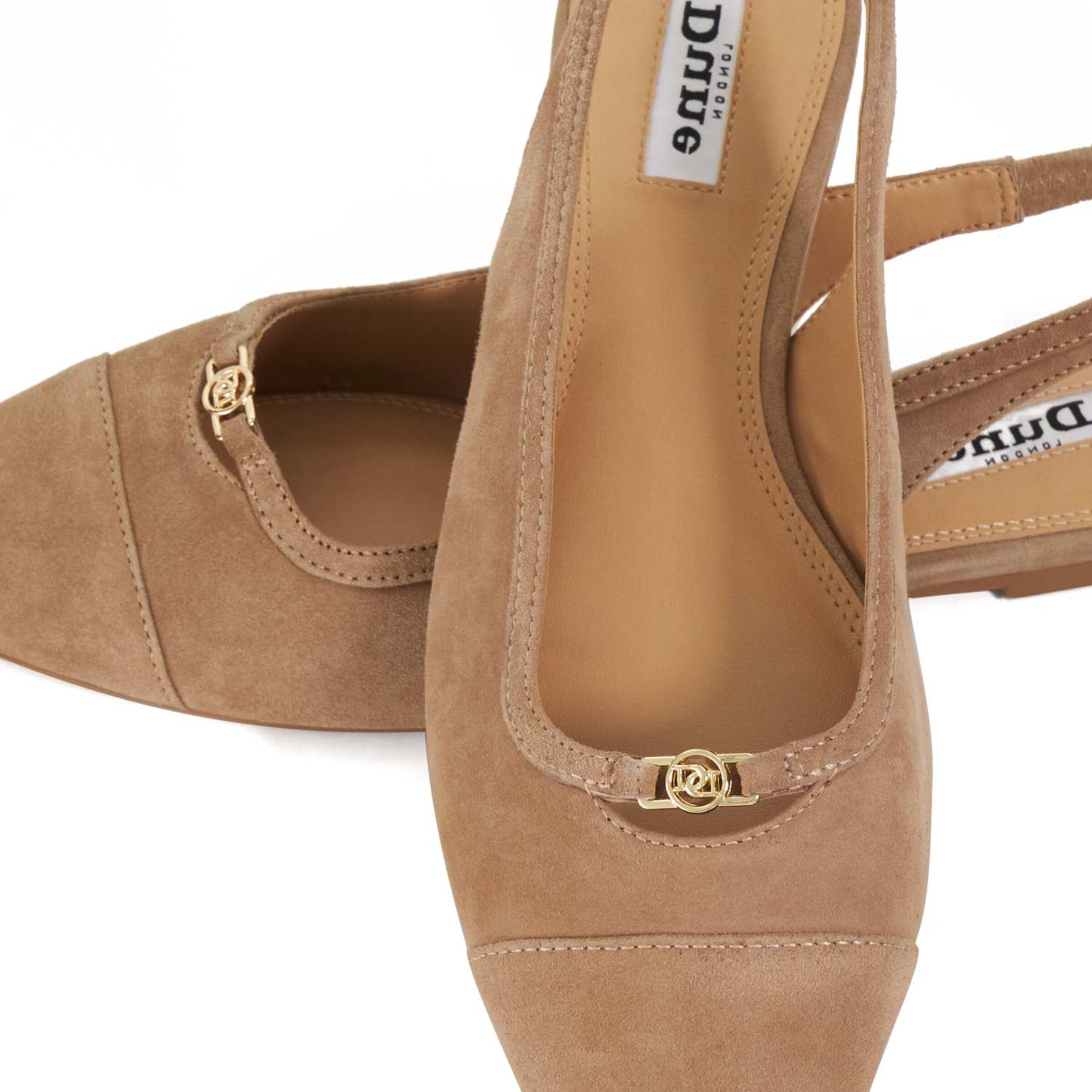 Ballerines à lanières Dune LONDON en marron