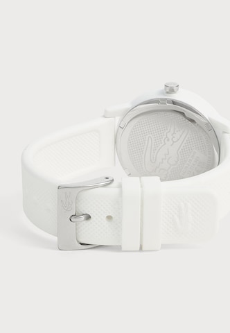 LACOSTE - Reloj analógico '12.12' en blanco: atrás