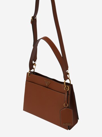 GUESS Shoulder Bag 'BASILEA' in Brown: front