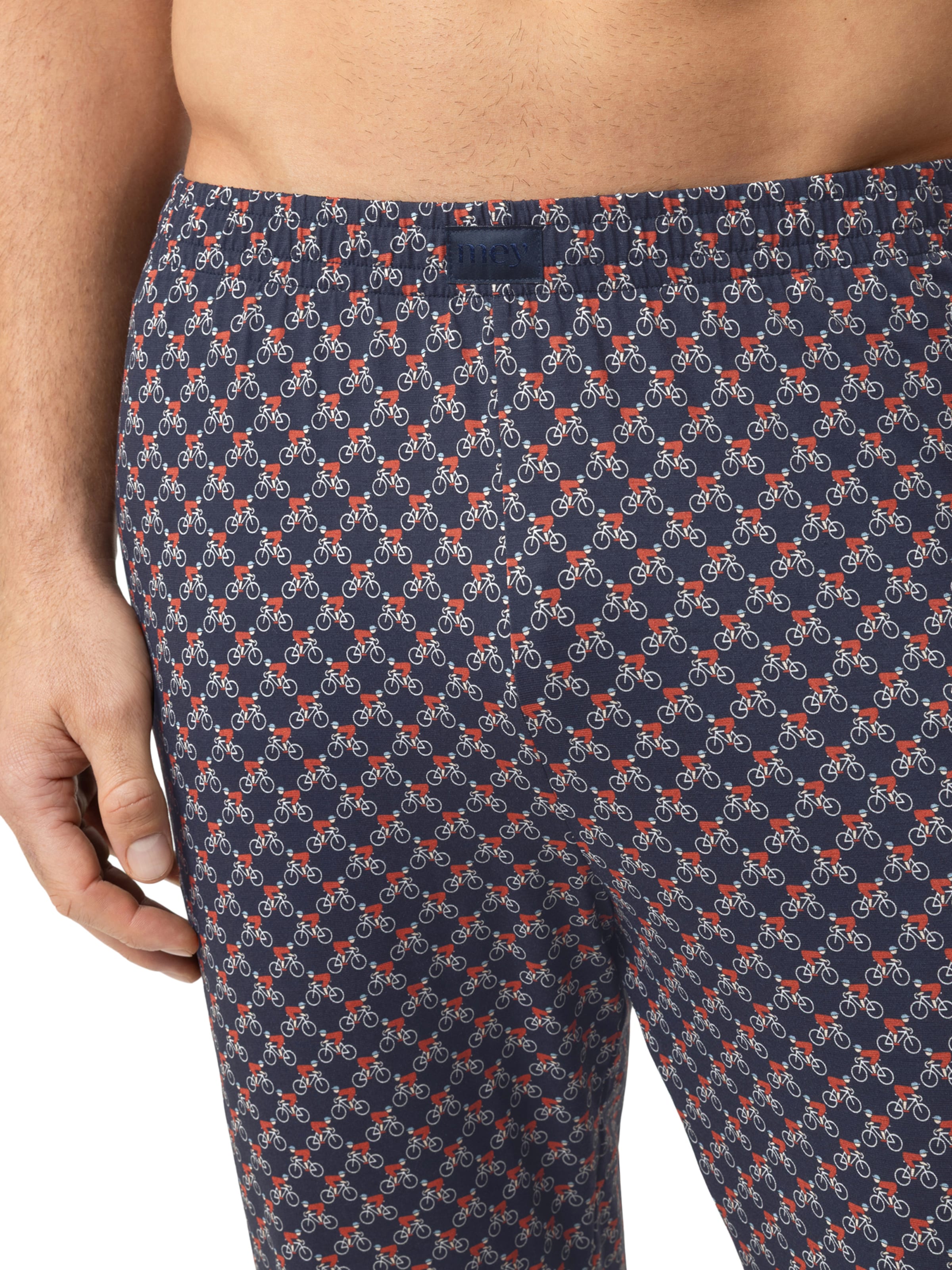 Mey Pyjamahose 'Bike Rush' in Blau