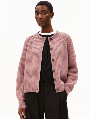 Cardigan ARMEDANGELS en violet : devant