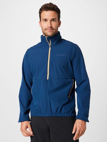 VAUDE Athletic Jacket in Blue: front