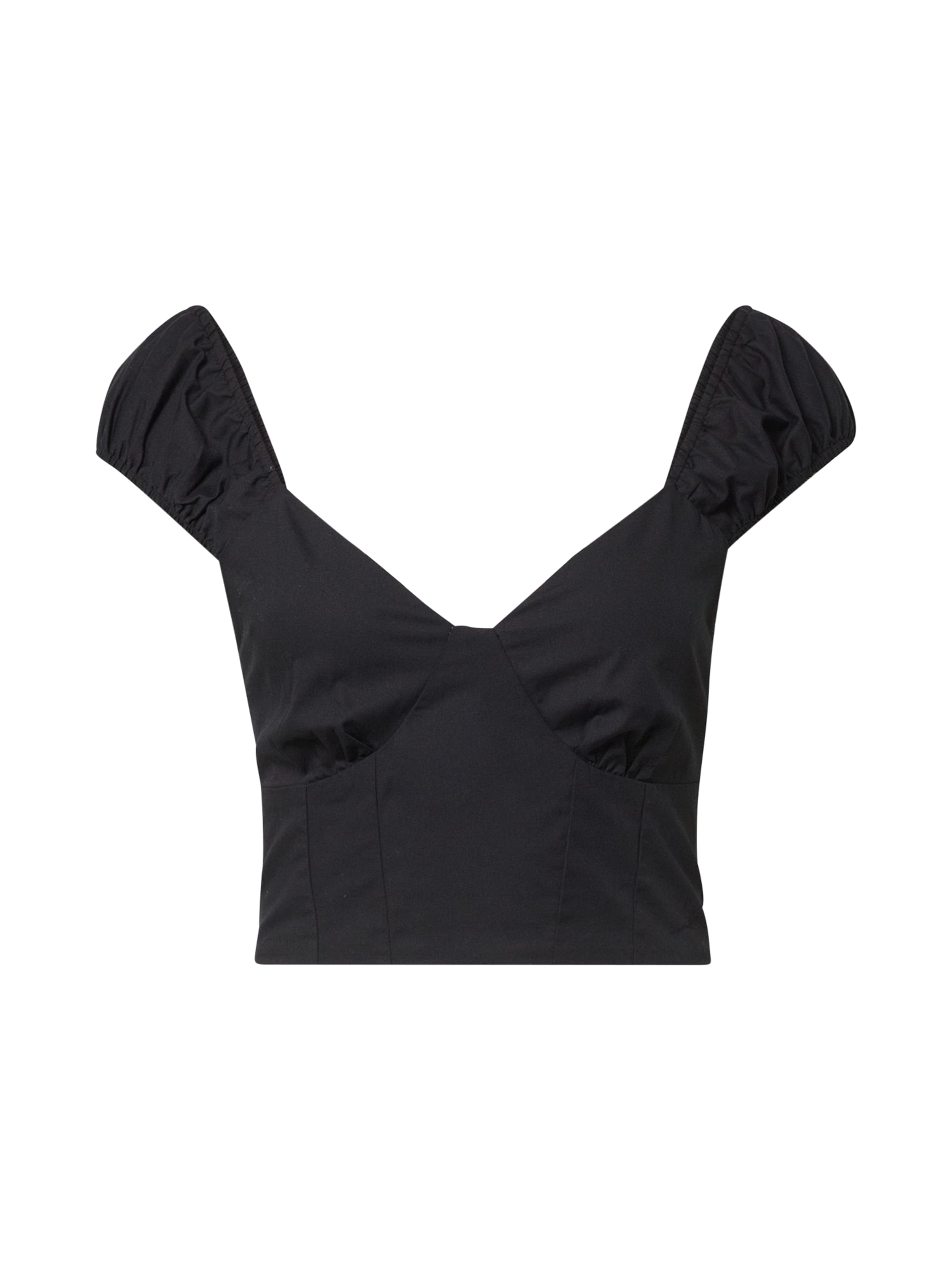 Abercrombie & Fitch Blúzka - Čierna: predná strana