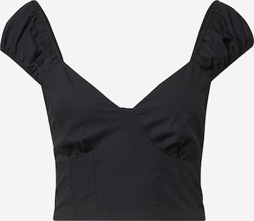 Abercrombie & Fitch - Blusa en negro: frente