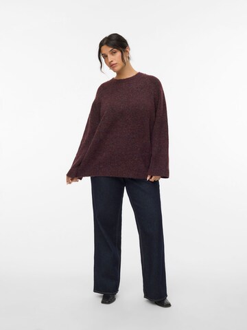 Vero Moda Curve Sweater 'VMCingrid' in Red
