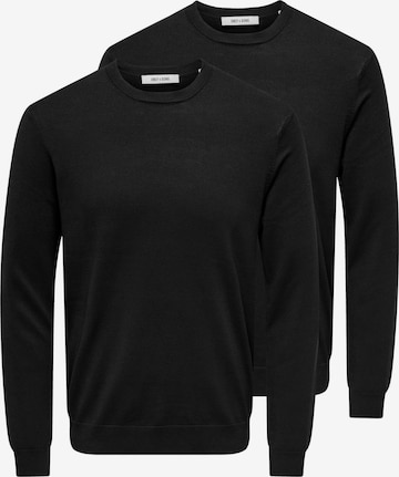 Only & Sons Trui 'Wyler' in Zwart: voorkant