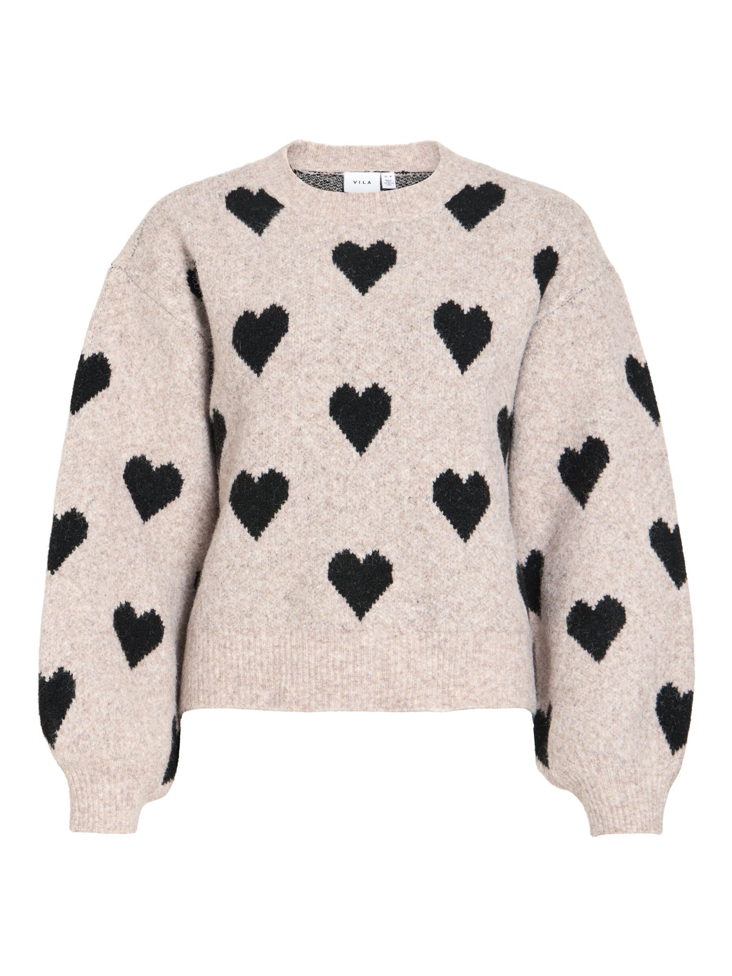 VILA Trui 'VILUNA' in Beige: voorkant