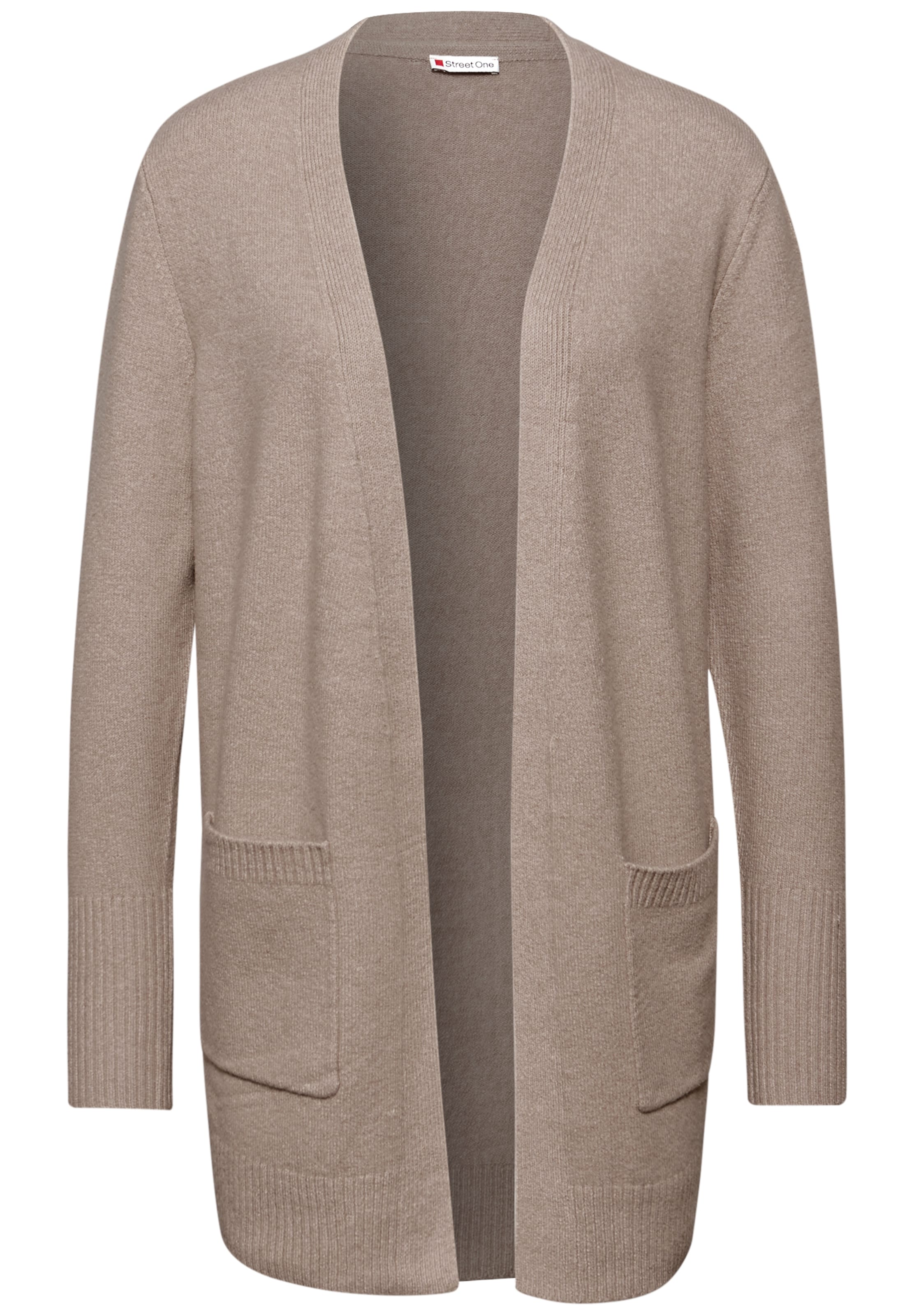 STREET ONE Strickjacke in Beige: Vorderseite