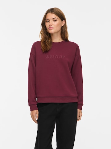 Sweat-shirt VILA en marron : devant