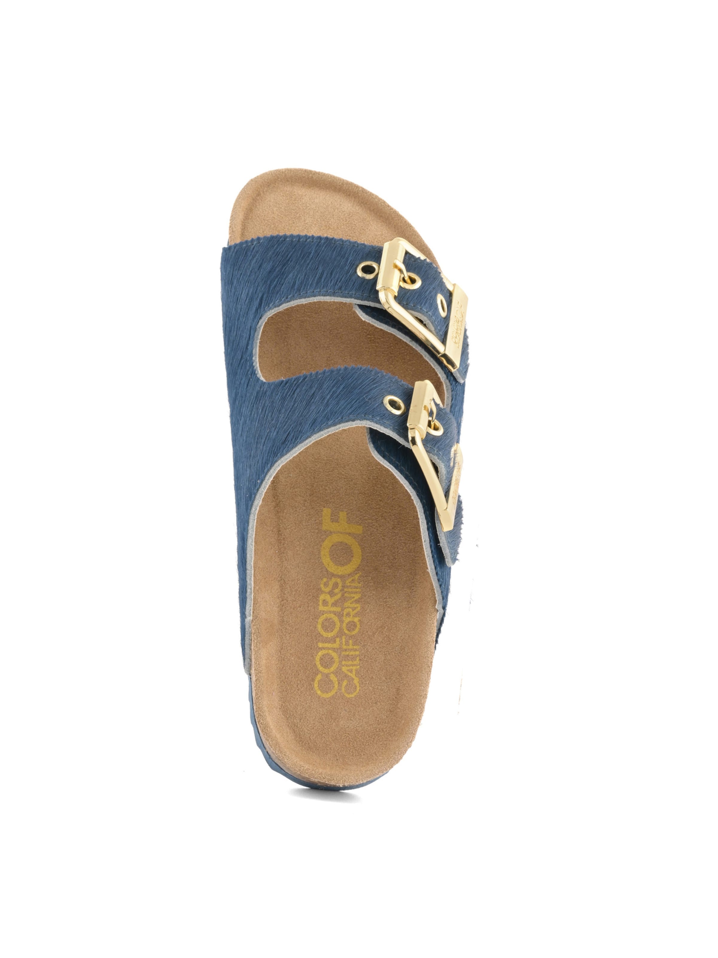 COLORS OF CALIFORNIA Mule in Blue: top