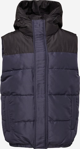 Hailys Men Bodywarmer 'Braden' in Blauw: voorkant