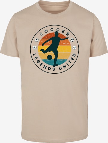 F4NT4STIC Shirt 'Soccer Legends United' in Beige: front