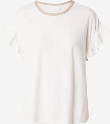 T-shirt 'DANNI' VILA en blanc : devant