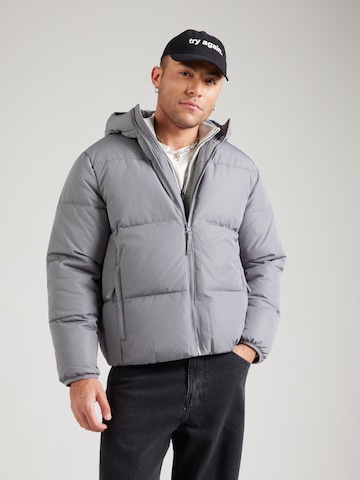 HOLLISTERZimska jakna - siva boja: prednji dio