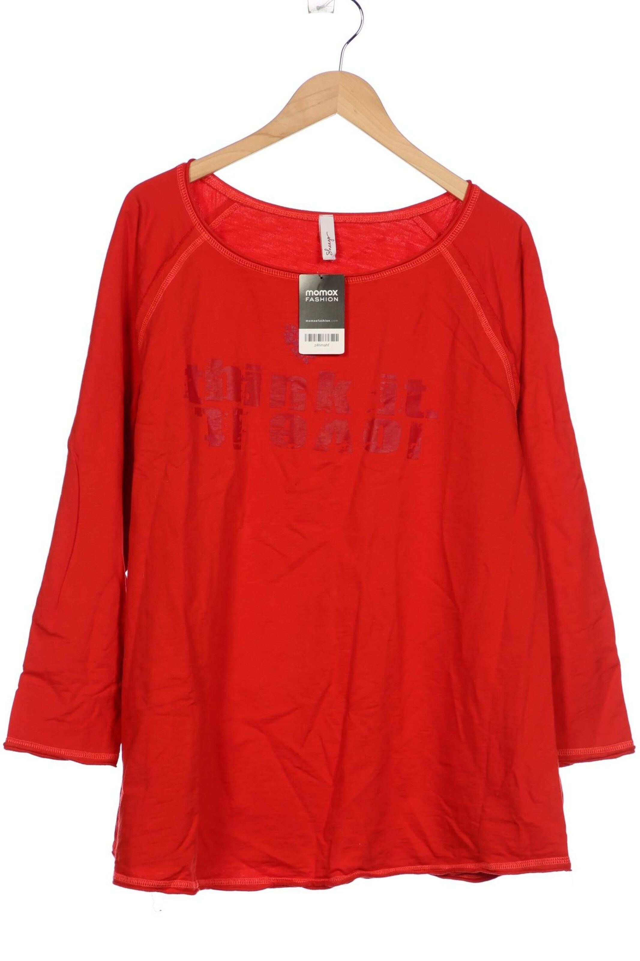 SHEEGO Sweatshirt & Zip-Up Hoodie in 6XL in Red: front