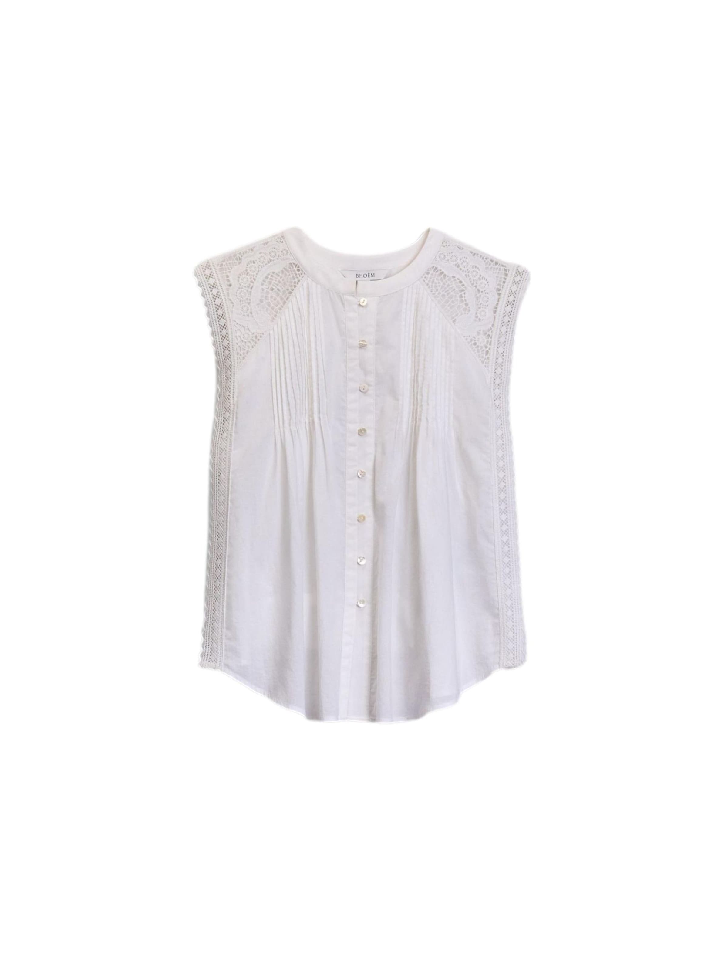 Bhoem Blouse in XS in de kleur Wit, Productweergave