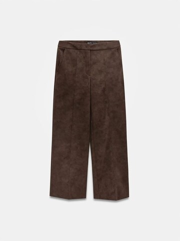 Dilvin Wide leg Pants in Brown