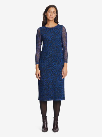 Vera Mont Basic-Kleid mit Animalprint in Blau