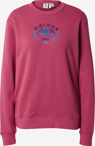 Sweat-shirt 'Crest Embroidery' ADIDAS ORIGINALS en rose : devant