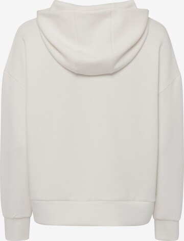 zero Sweatshirt mit Kapuze in Beige