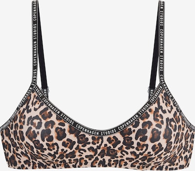 Copenhagen Studios Bikinitoppi värissä beige / ruskea / musta / valkoinen, Tuotenäkymä